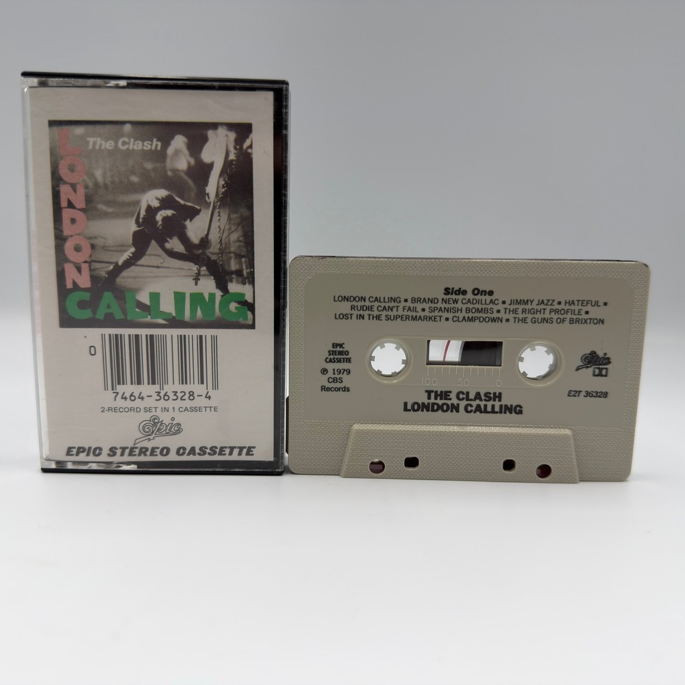 The Clash London Calling Cassette Tape 1979 Epic Punk Rock Vintage TESTED RARE